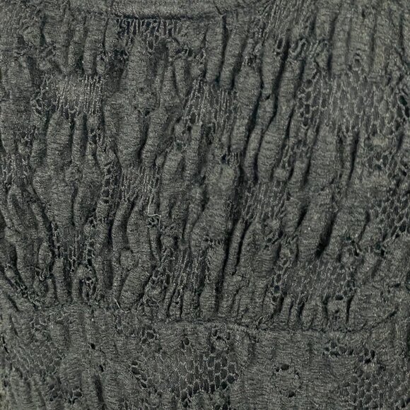 Vintage Y2K Whimsigoth Empire Waist Crochet Lace Top Size L Mid Length Elena - Picture 10 of 13